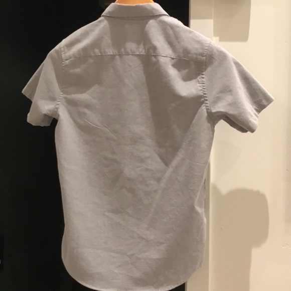 RVCA Gray Kids Button Down Shirt M Medium - Picture 4 of 4